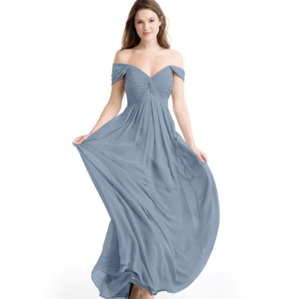 Azazie Kaitlynn Dusty Blue Bridesmaids Dress
